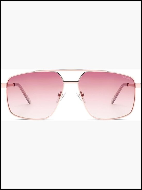 Metal Frame Square Aviator Sunglasses with Polarized UV400 Lenses main image 7